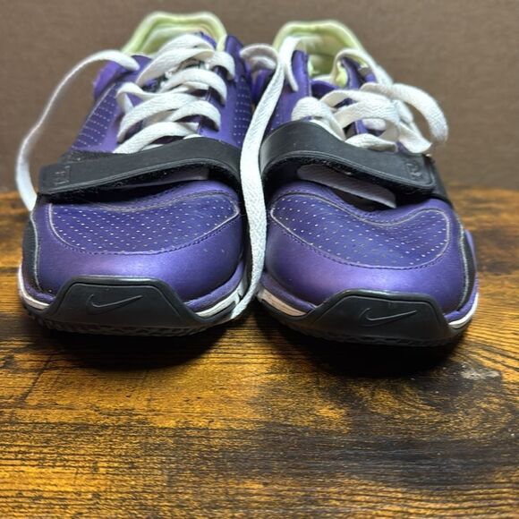 NIKE Trainer One Max Air Running Shoes Purple Black Training Tennis Women size 8 - Picture 2 of 9